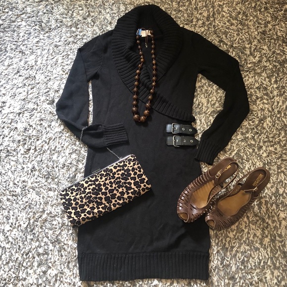 Michael Kors Cowl Neck Sweater Dress - Picture 5 of 7